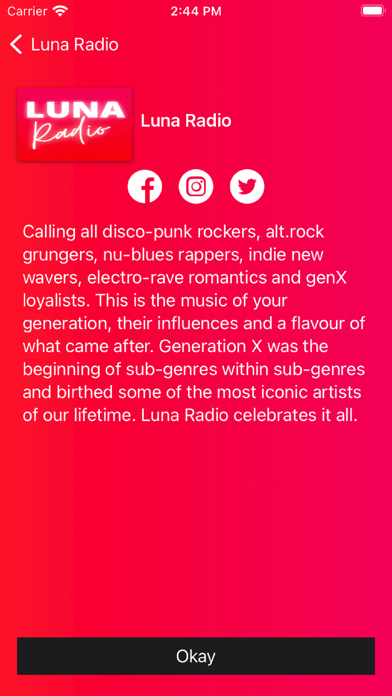 Luna Radio Screenshot