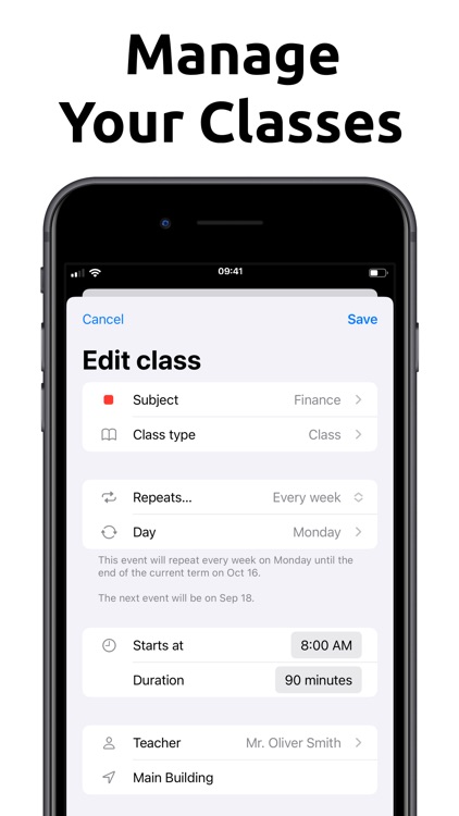 School Planner - Timetable screenshot-4
