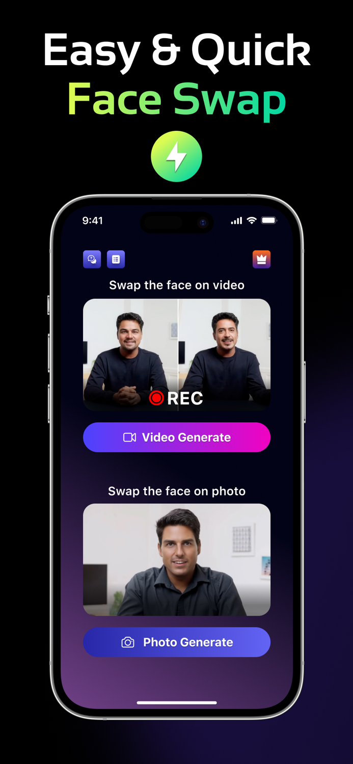Face Swap Video Deep Fake AI