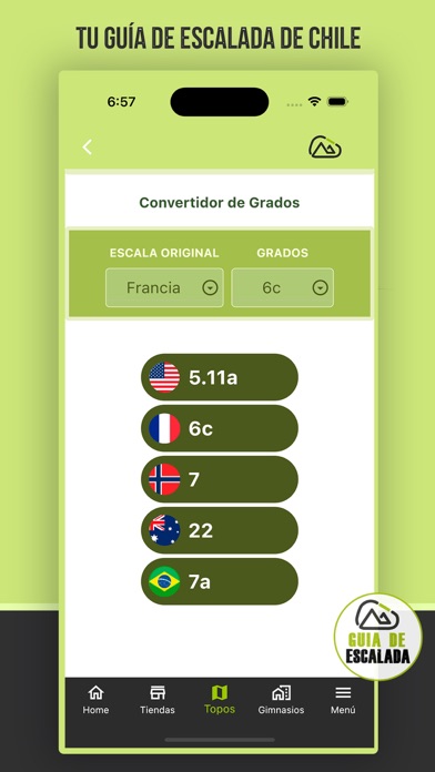 Guía de Escalada Chile Screenshot