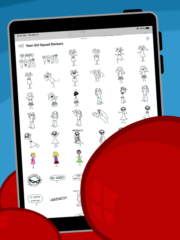 Screenshot #4 pour Teen Girl Squad Stickers