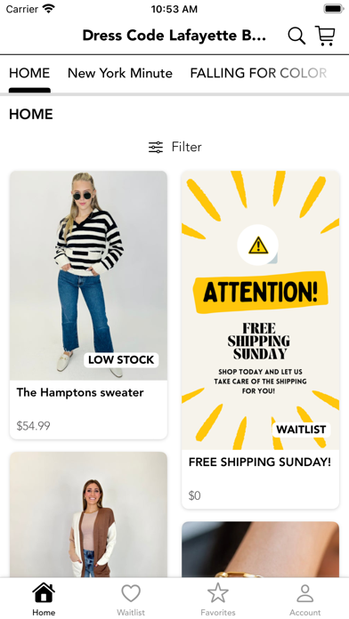 Dress Code Lafayette Boutique Screenshot