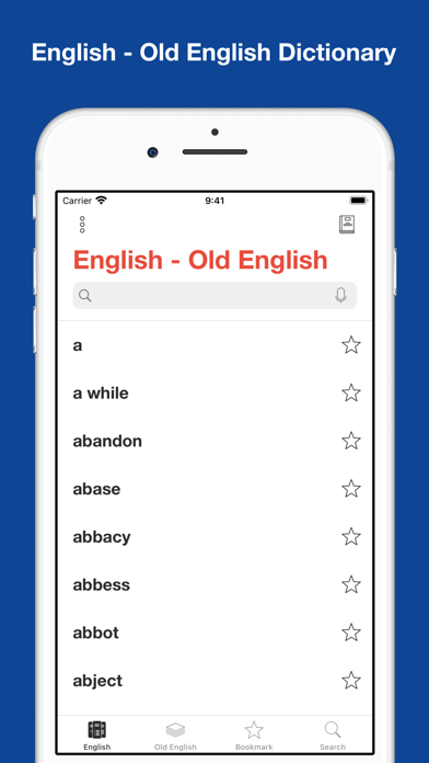 English-Old English Dictionary Screenshot