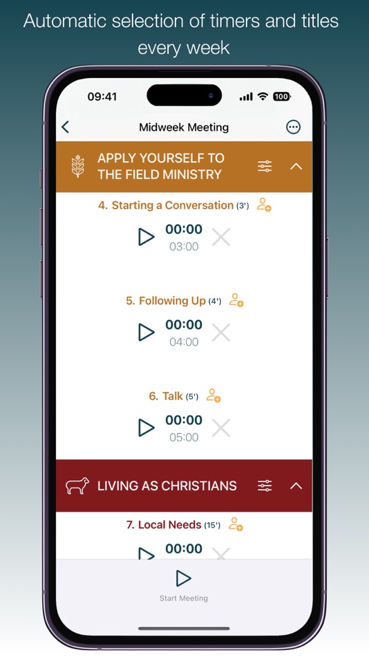 #3. Meeting Timer & Stopwatch (iOS) Podle: Alexandros Giatrakis
