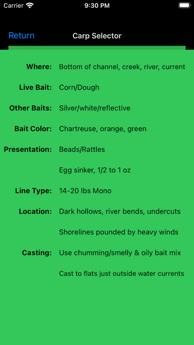 Carp Fishing Pro Screenshot