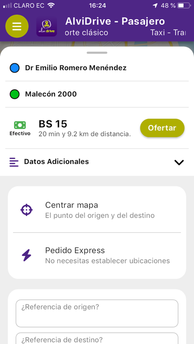 AlviDrive Pasajero Screenshot