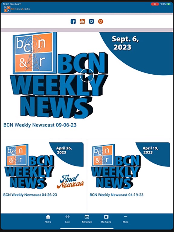 BC News & Radio iPad screenshot 1 - Education app