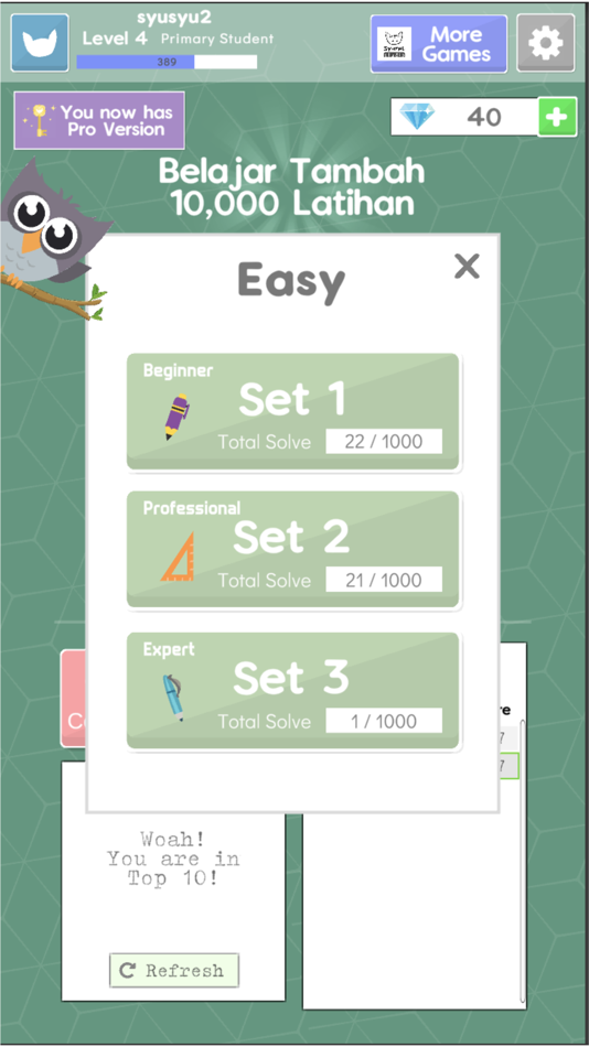 #4. Belajar Tambah 10,000 Latihan (iOS) 게시자: Syumul Studio