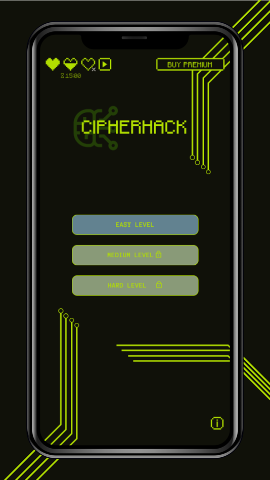 #3. Cipherhack - Puzzle Game (iOS) By: Farid Fakhnavar