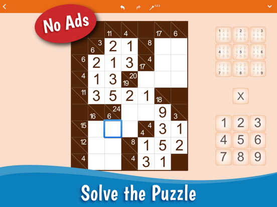 Screenshot #1 for Kakuro: Number Crossword
