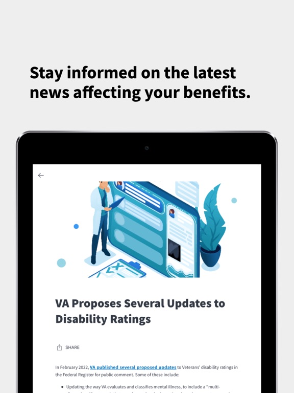 VetsApp iPad screenshot 4 - Lifestyle app
