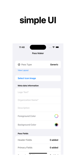 ‎Pass Maker - Wallet Pass Screenshot