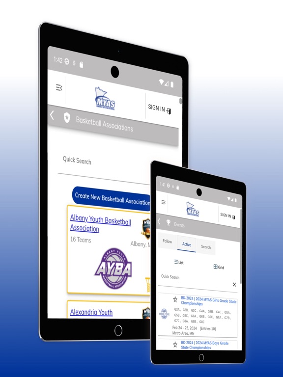 MN Youth Athletic Services iPad screenshot