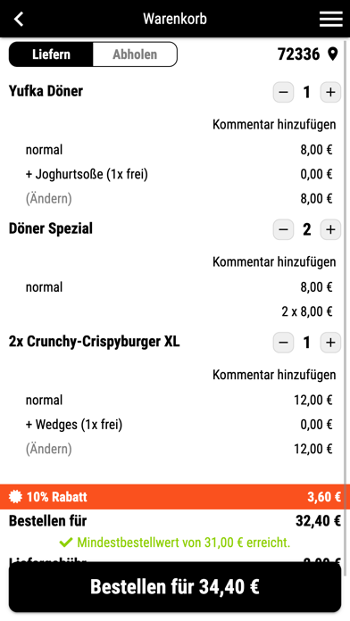 Alb Imbiss Express Screenshot