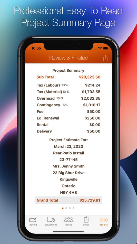 #6. Paving Estimator (iOS) 由: John Lein