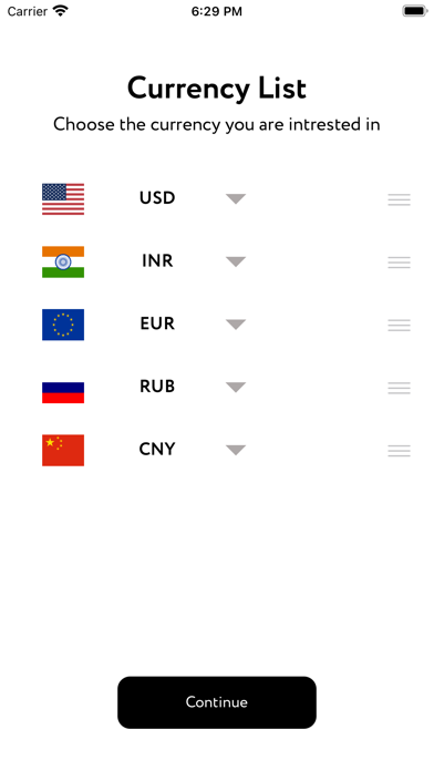 Screenshot #1 pour Global Currency Exchange Rates