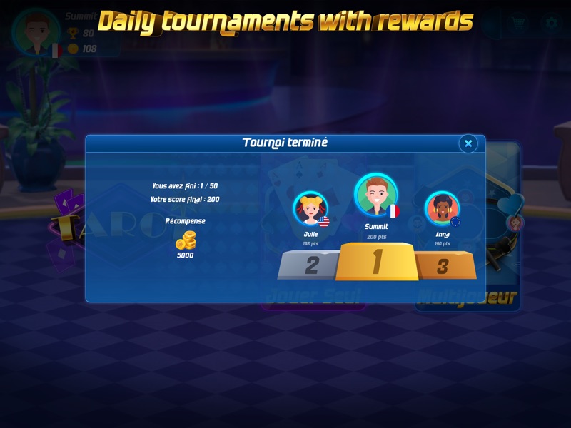 Tarot online card game screenshot 10