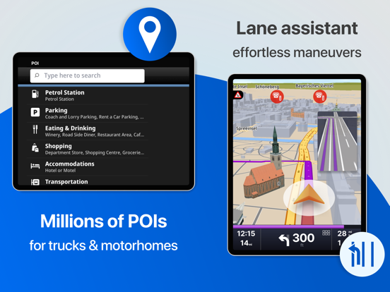 Sygic Truck & RV Navigation iPad screenshot 4 - Navigation app