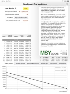 Quick Mortgage Comparisons screenshot #2 for iPad