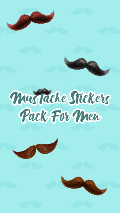 Mustache Stickers Pack For Men Screenshot