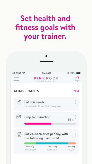 PinkRock Fitness and Nutrition Screenshot