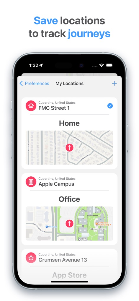 Find My Car - Vehicle Tracker - Understand how users can pre-define frequently visited locations and easily manage them for streamlined journey tracking.