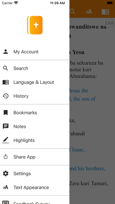 Kirundi Bible Screenshot