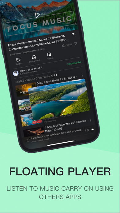 TubeMax:Video and Music Player Screenshot