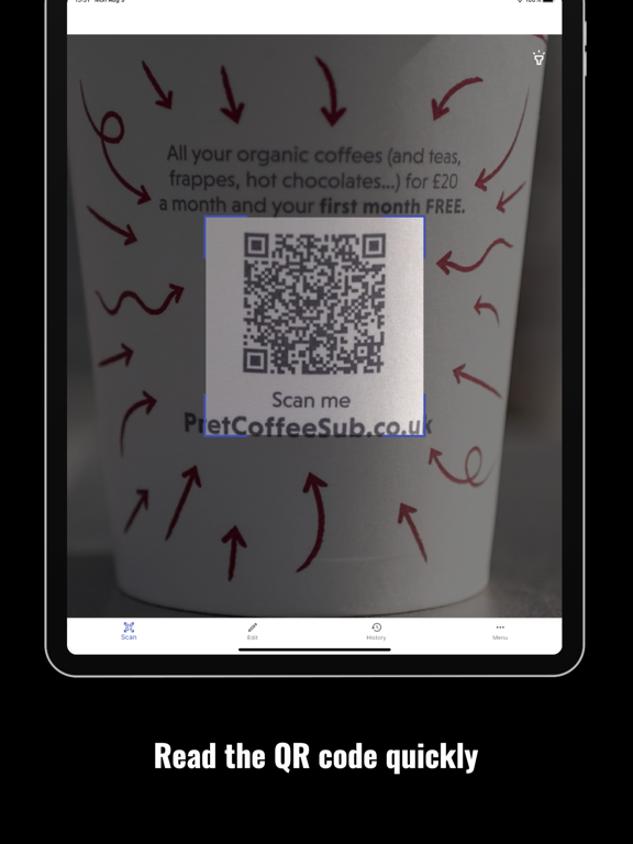 QR Code Generator - T2QR iPad screenshot 2 - Productivity app