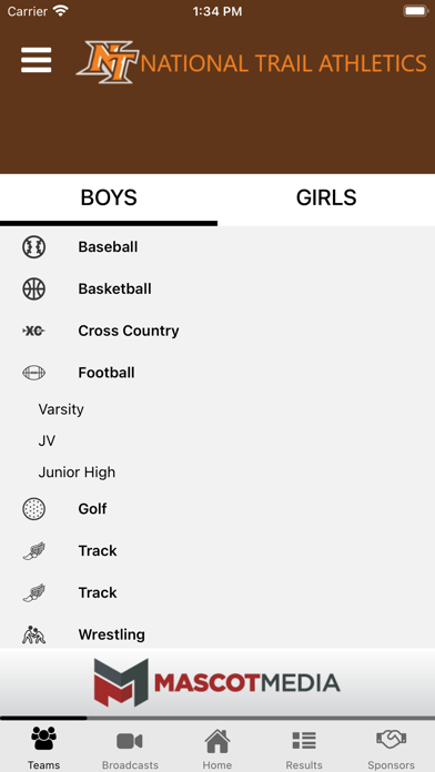 National Trail Athletics Screenshot