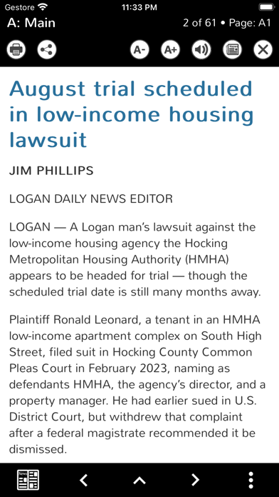 Logan Daily News eEdition Screenshot