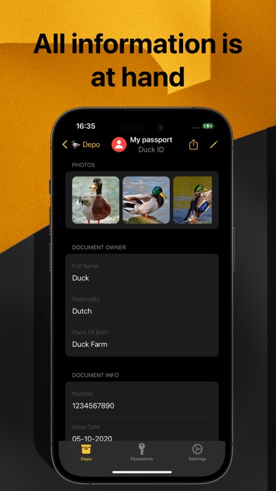 DuckDepo - Secure Storage Screenshot