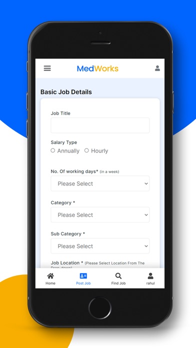 MedWorks App Screenshot