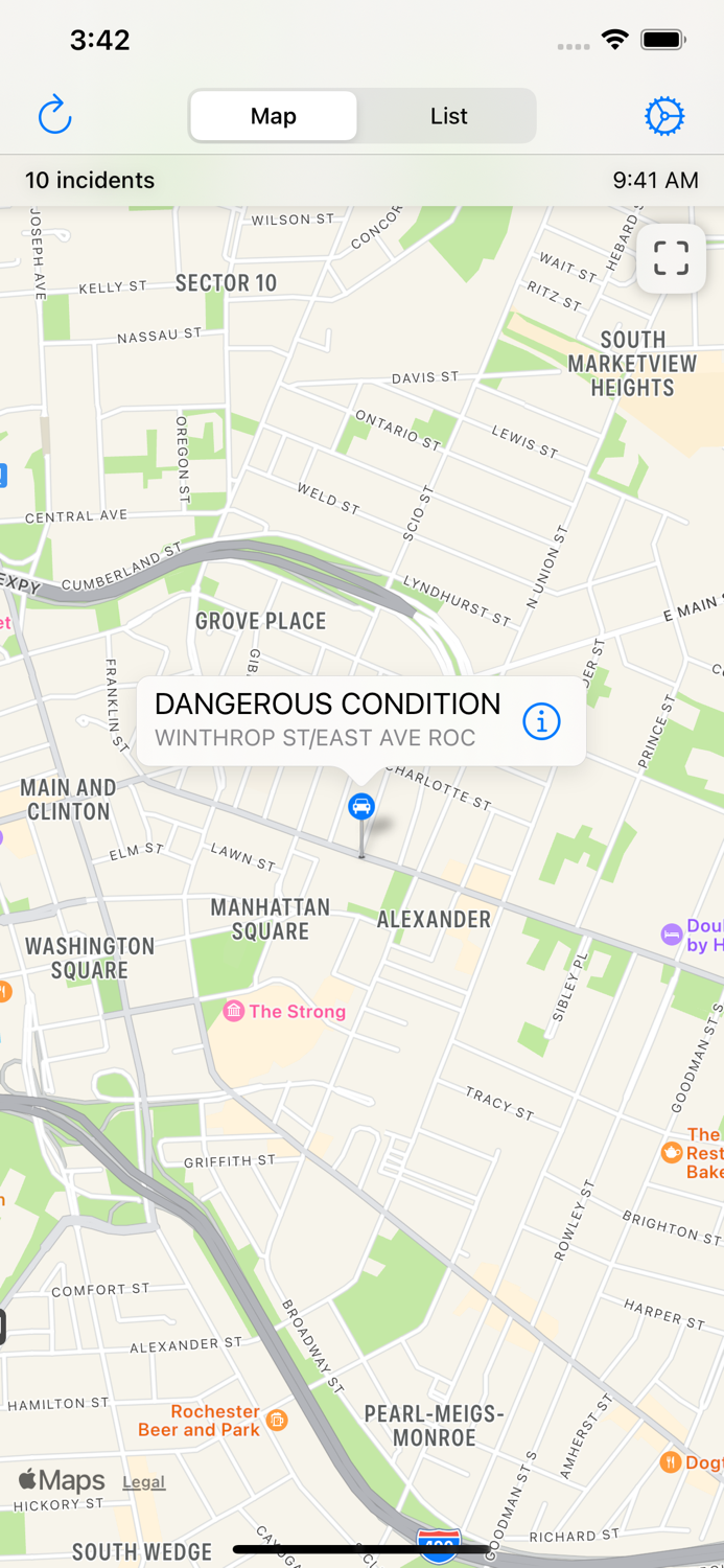 Monroe County Incidents