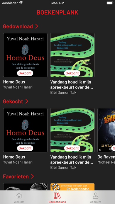 Libris luisterboeken Screenshot