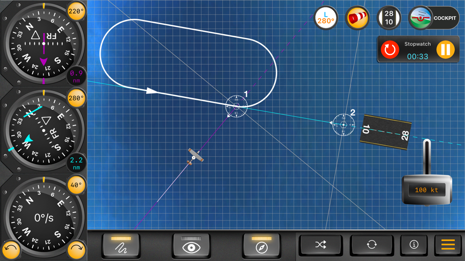 #2. HSI + ILS Trainer – IFR Pilot (iOS) 由: Flygo-Aviation Ltd