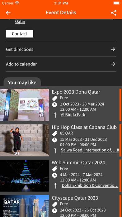 Qatar Eventsのおすすめ画像2