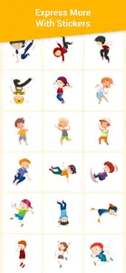 Super Dancing Boy Emojis screenshot #1 for iPhone