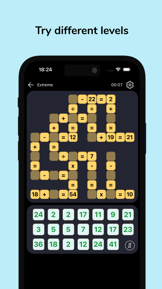#5. Cross Math Crossmath Puzzle (iOS) Podle: Can Citoglu