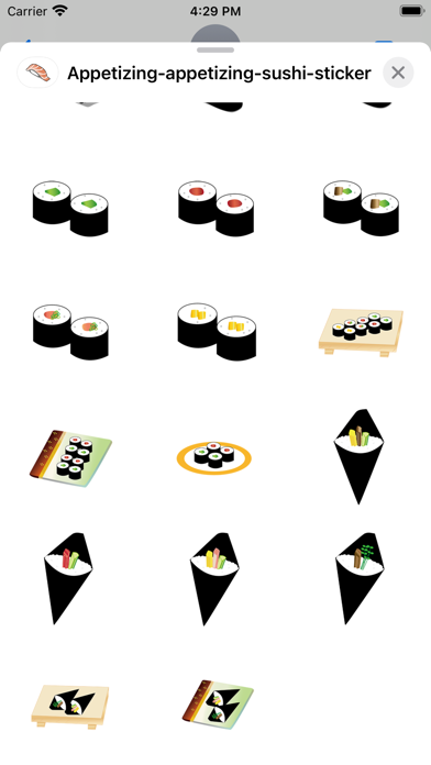 Screenshot #2 pour Autocollants Sushi