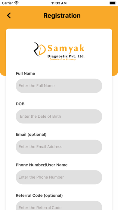 Samyak Health Screenshot