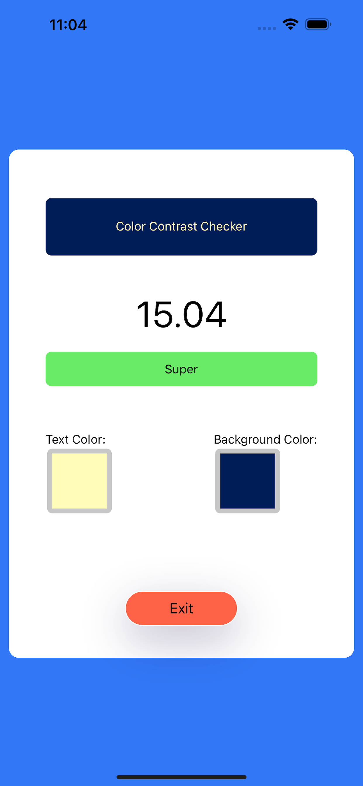 Color Quiz Puzzle Game