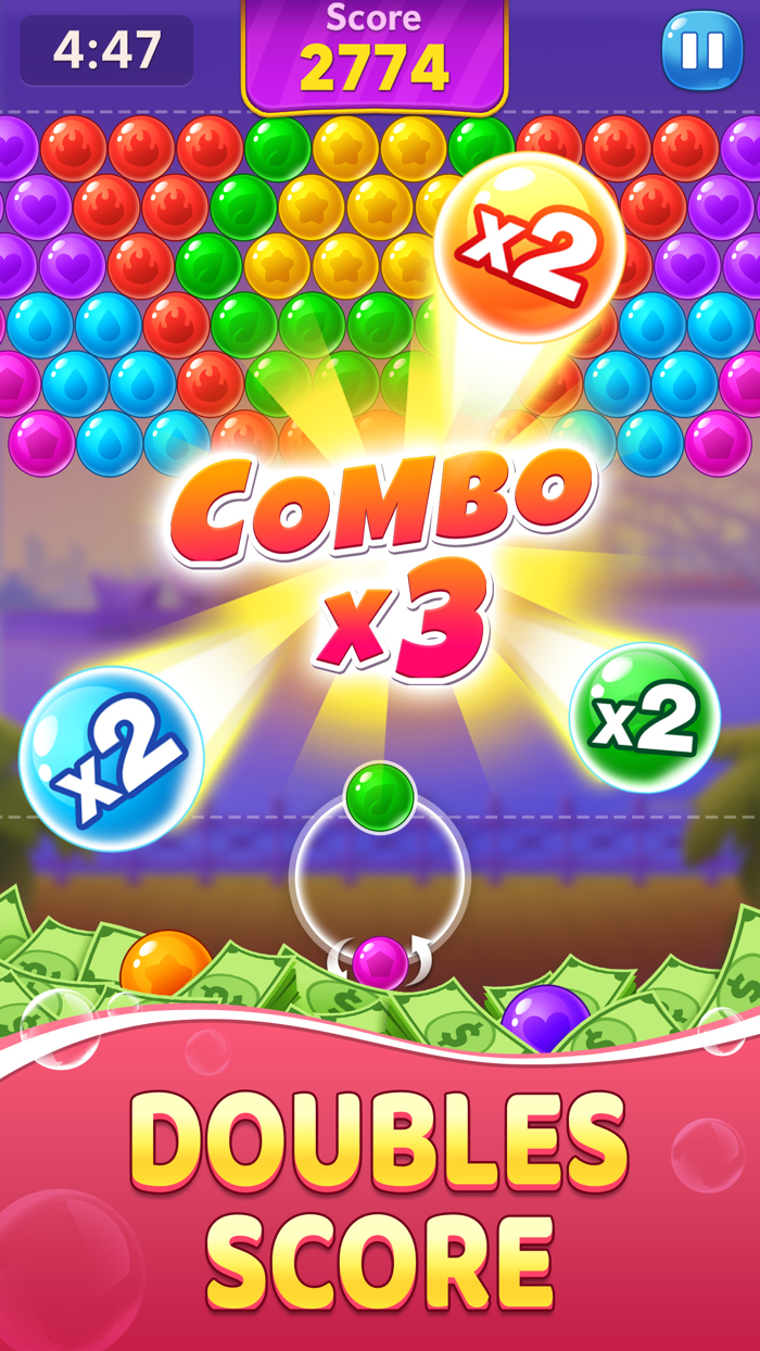 Bubble Clash Cash Prizes