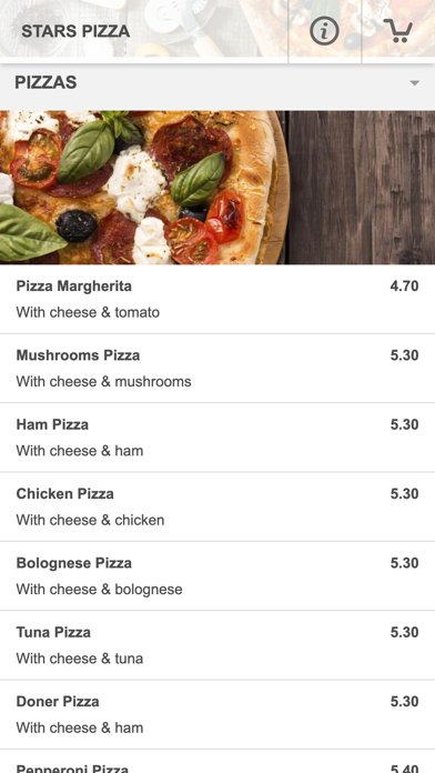 Stars Pizza Sutton Screenshot