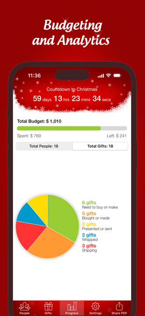 ‎The Christmas Gift List Pro Screenshot