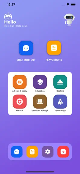 Game screenshot Chat Bot Ai Assistant apk