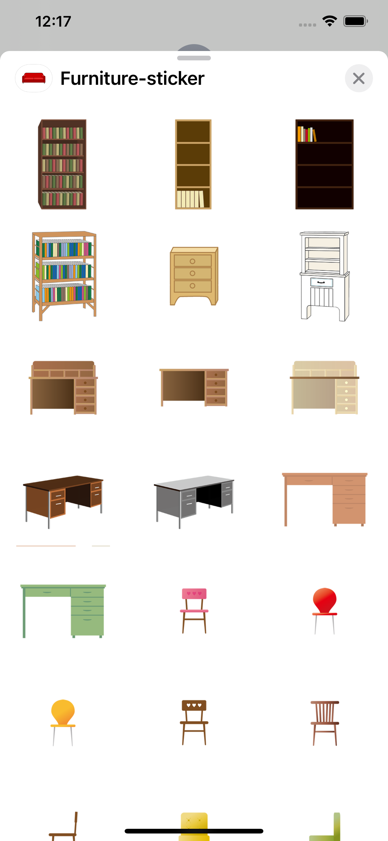 Pegatinas de muebles