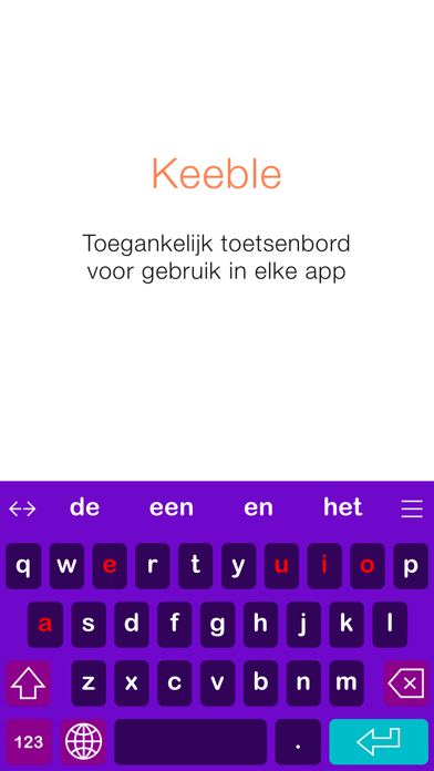 Keeble iPhone app afbeelding 3