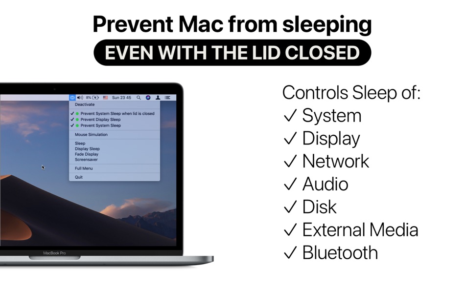 #1. Sleep Control Centre (macOS) Podle: Pavlo Liashenko