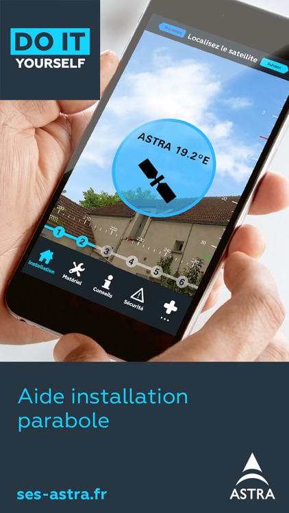 Installation parabole